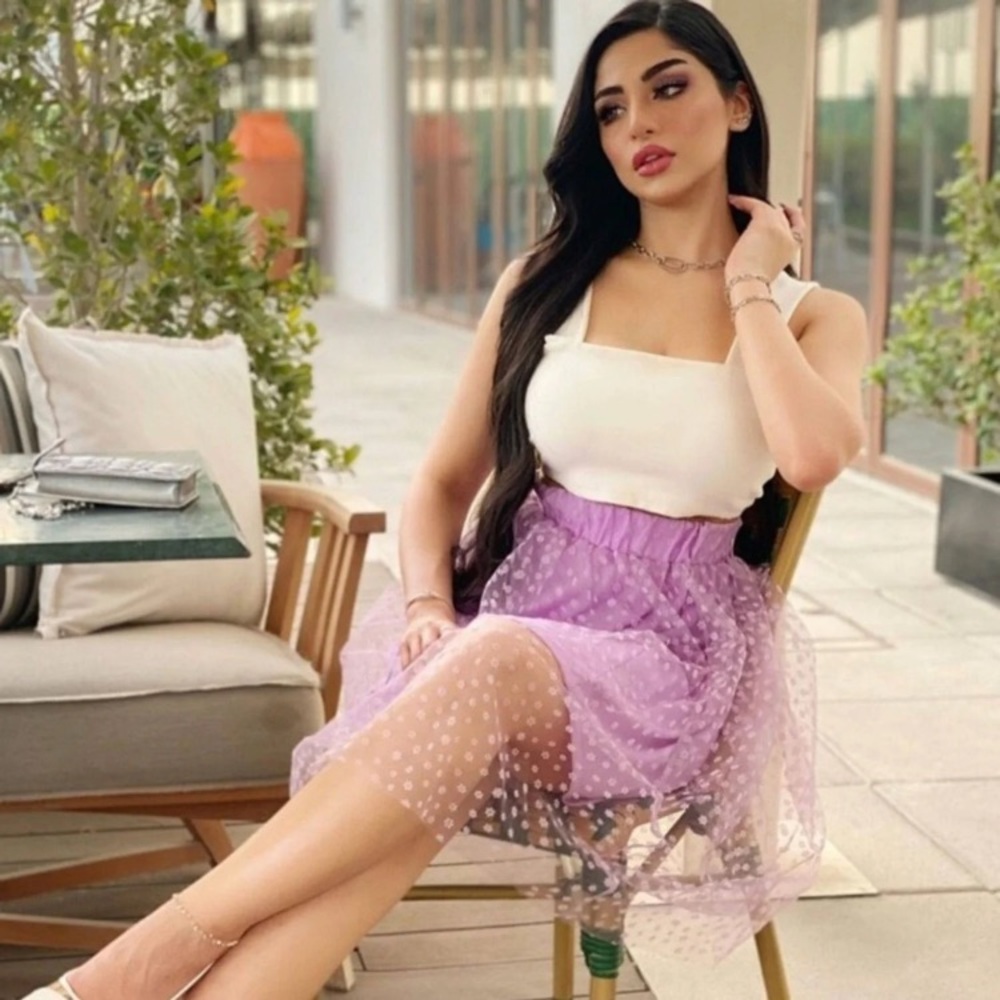 Zara Lilac Tulle Skirt